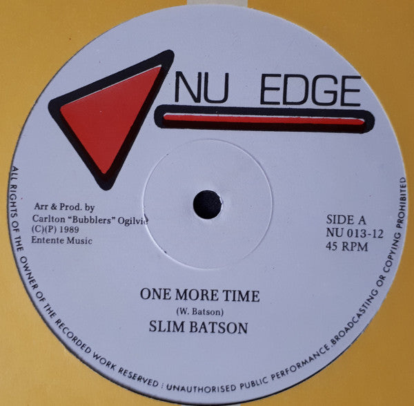 Slim Batson / Nu-Edge Possie : One More Time / Come Again Dub (12")