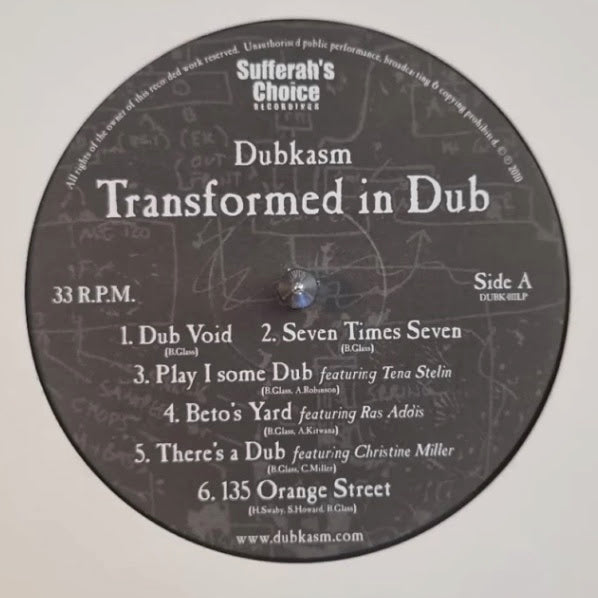 Dubkasm - Transformed In Dub – Out Of Joint Records