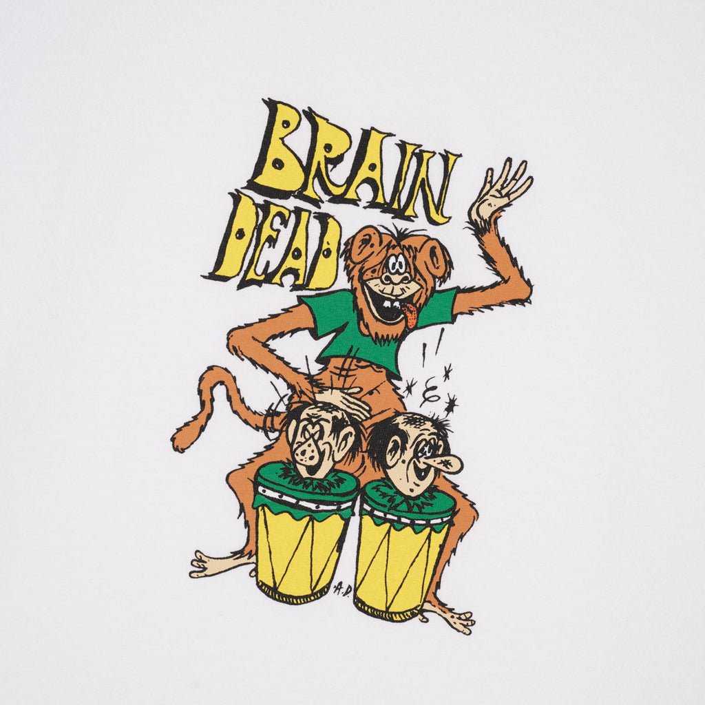 Brain Dead Bongo Brain T-Shirt White