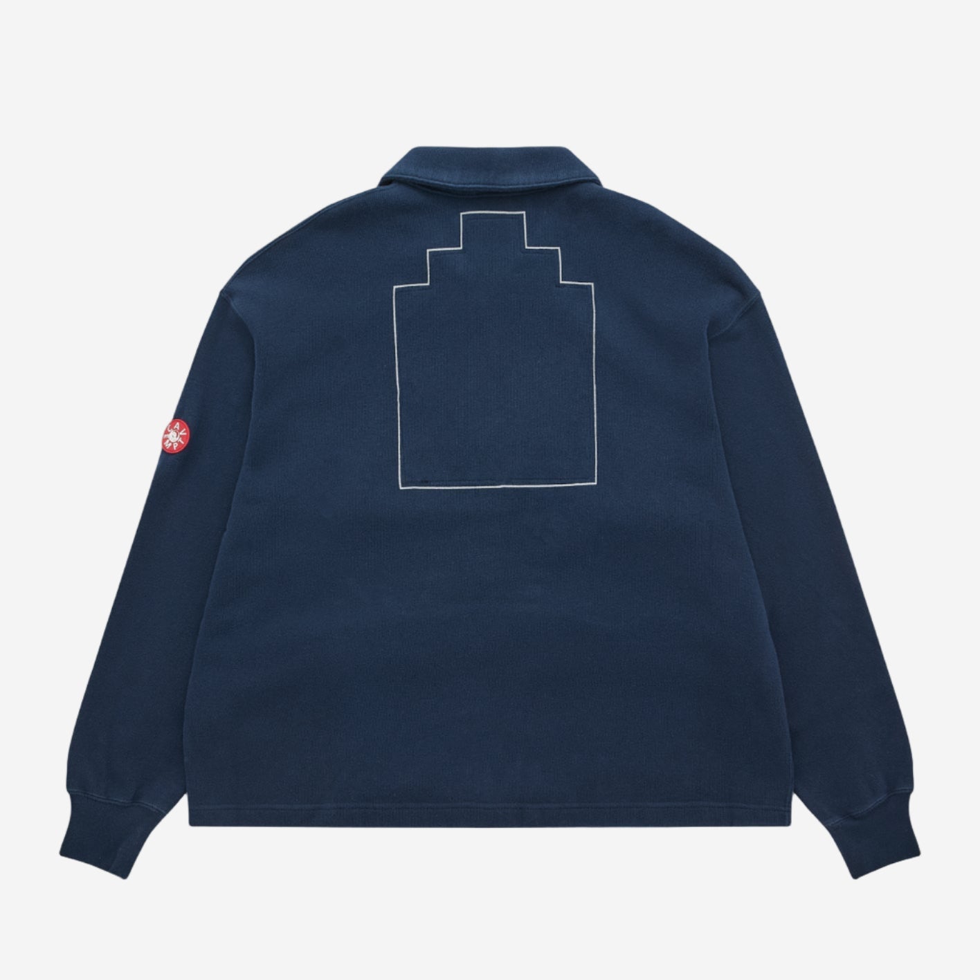 Cav Empt DBL Knit Collared Zip Up Navy