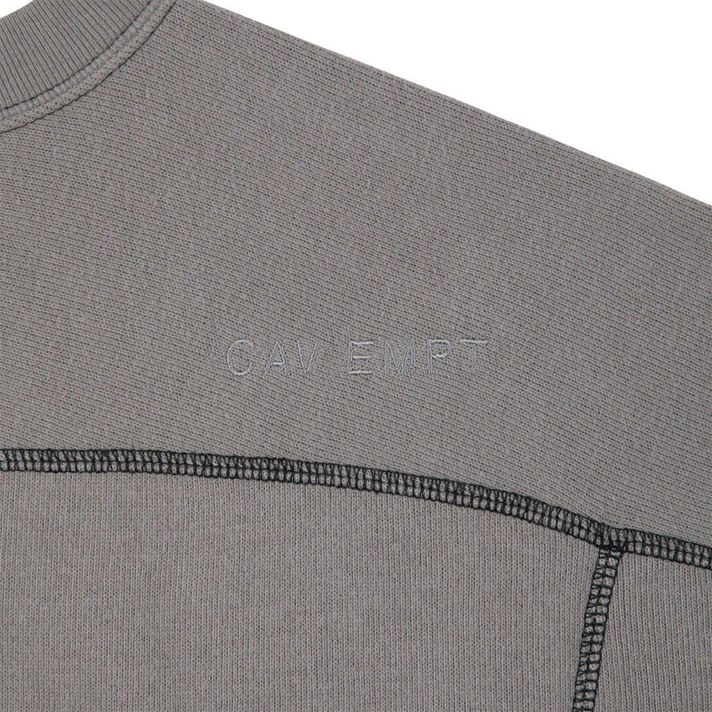 Cav Empt Crew Neck DBL Knit Short Sleeve Charcoal