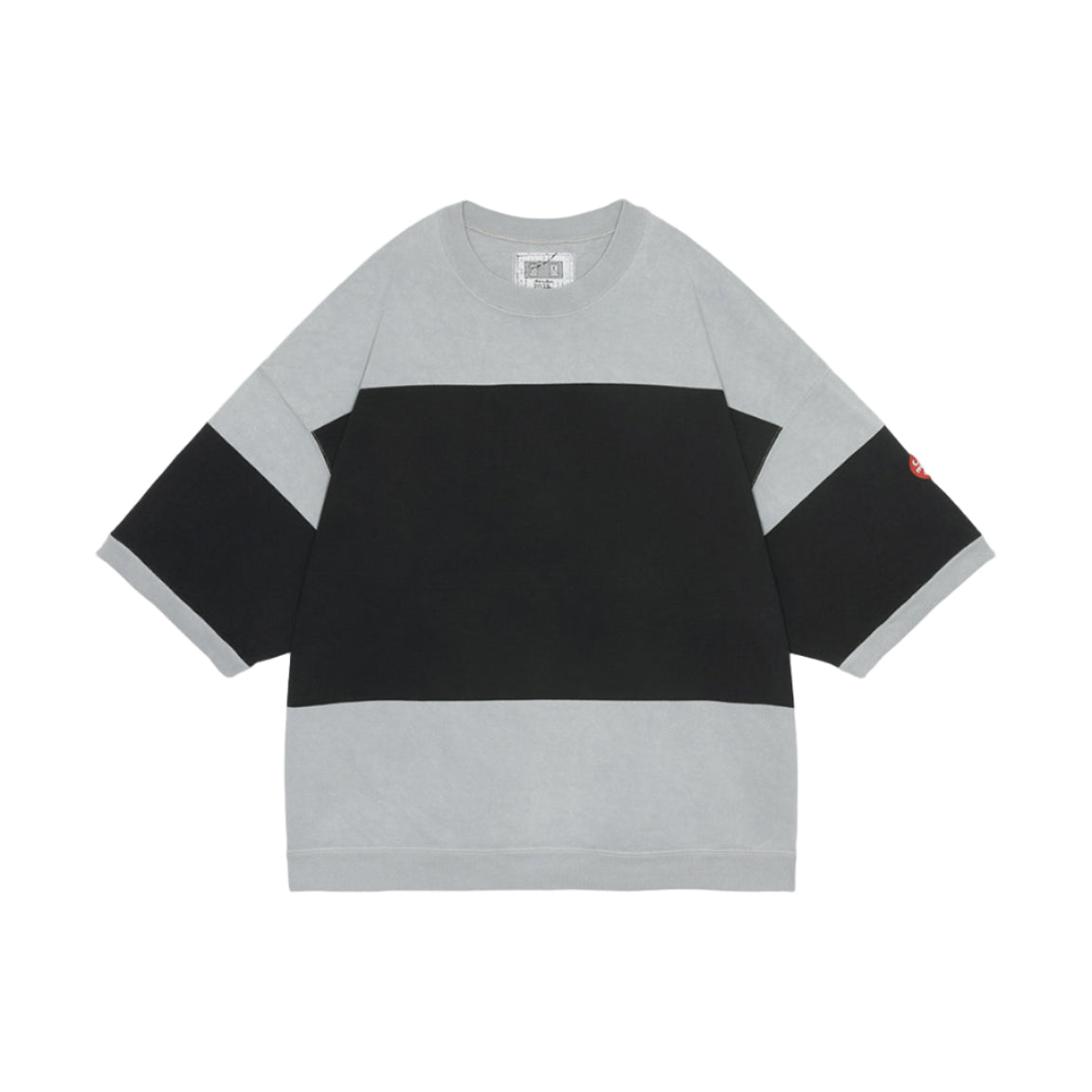 Cav Empt Overdye Stripe Short Sleeve Crew Neck