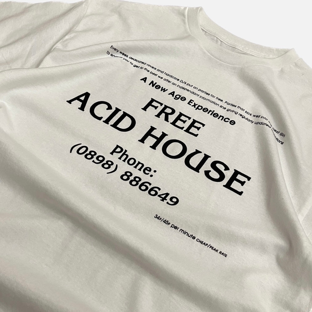 extrastereo Free Acid House T-Shirt White