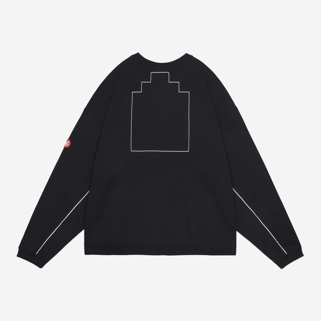 Cav Empt Solid Loose Crew Neck Black