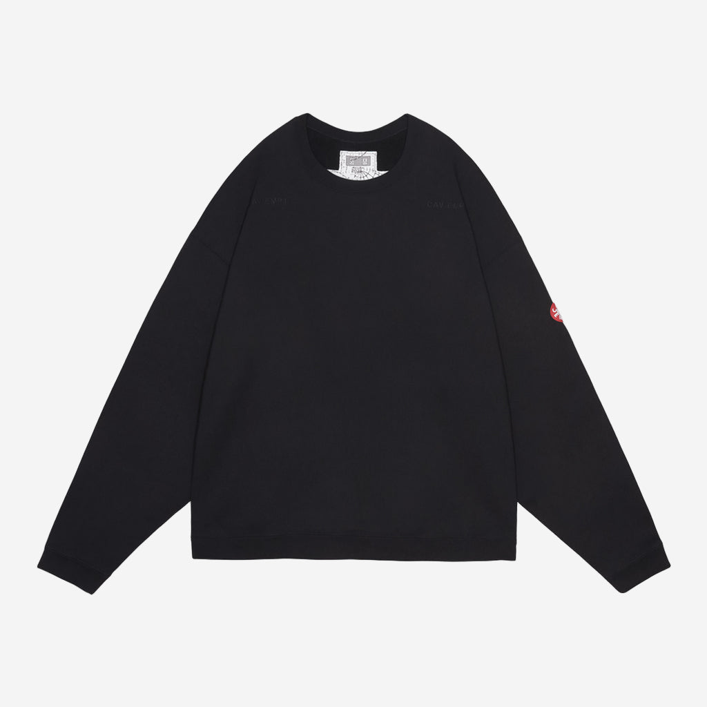 Cav Empt Solid Loose Crew Neck Black