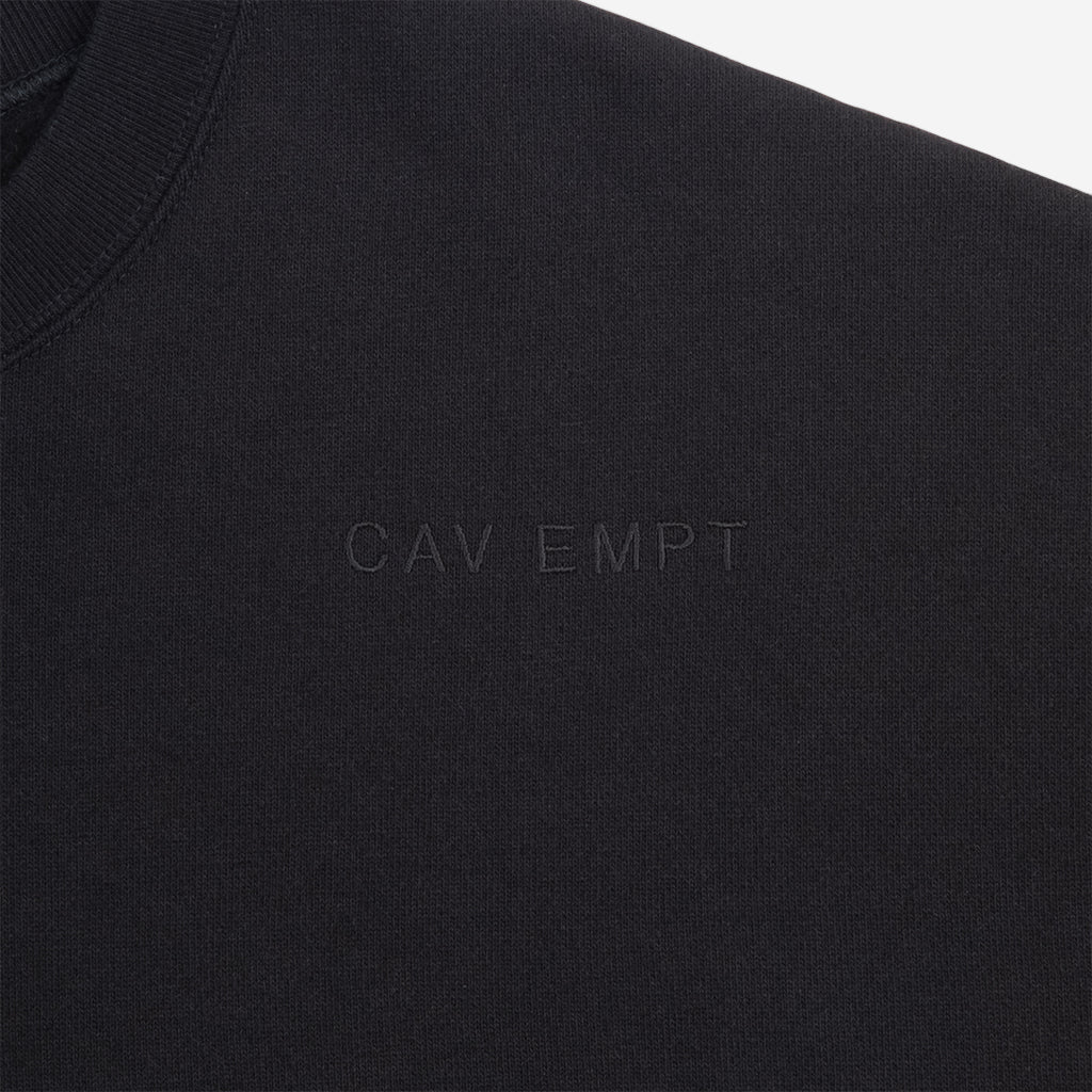Cav Empt Solid Loose Crew Neck Black