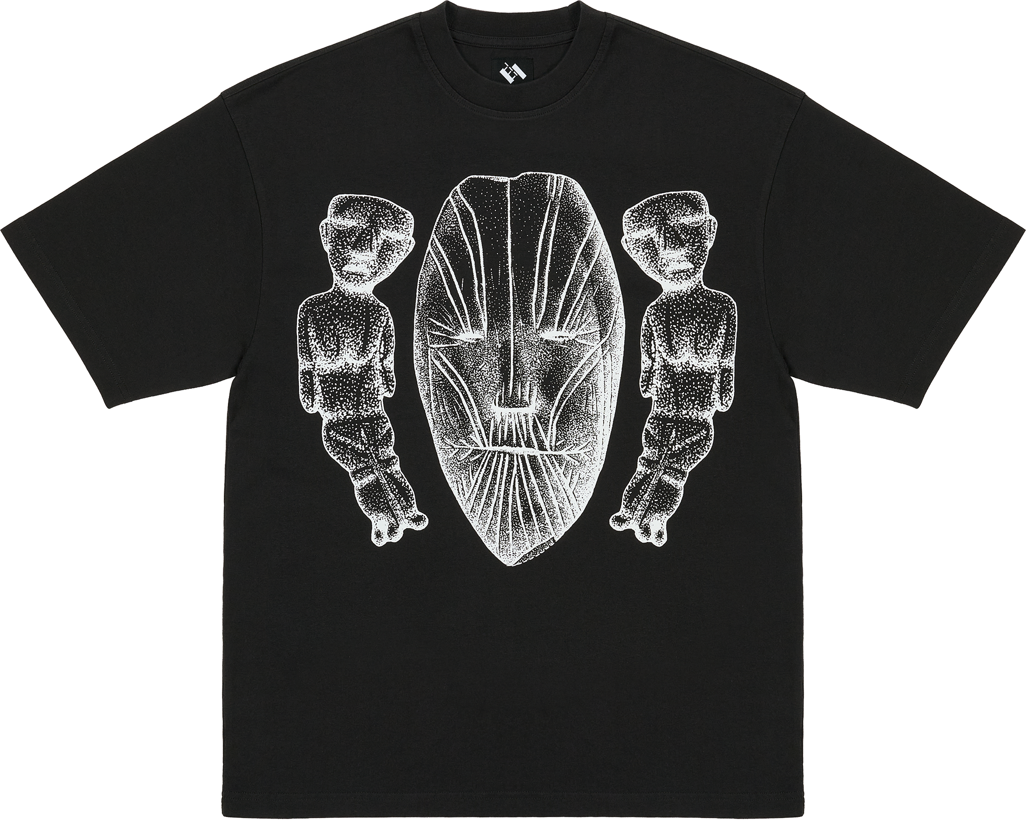 The Trilogy Tapes TTT Face Figures Hands T-Shirt Black