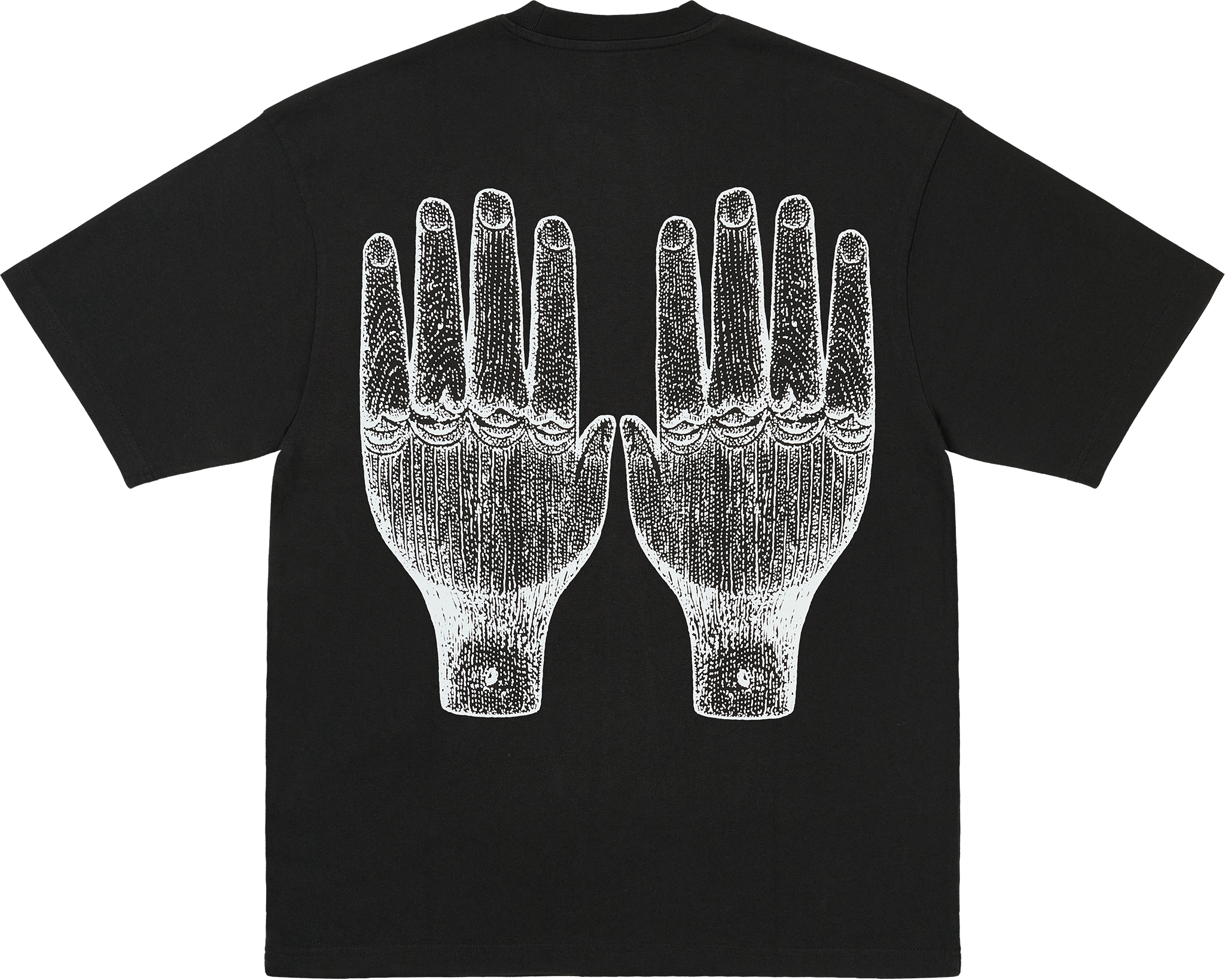 The Trilogy Tapes TTT Face Figures Hands T-Shirt Black