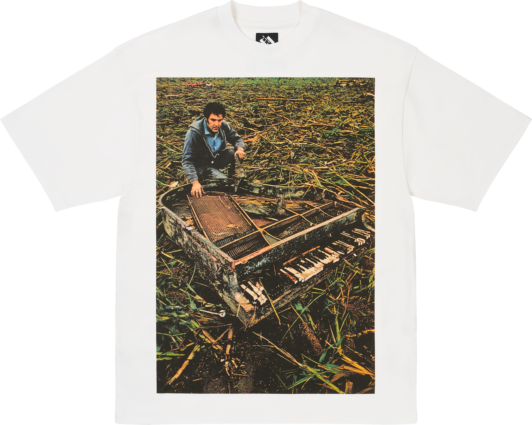 The Trilogy Tapes TTT Piano Storm T-Shirt White