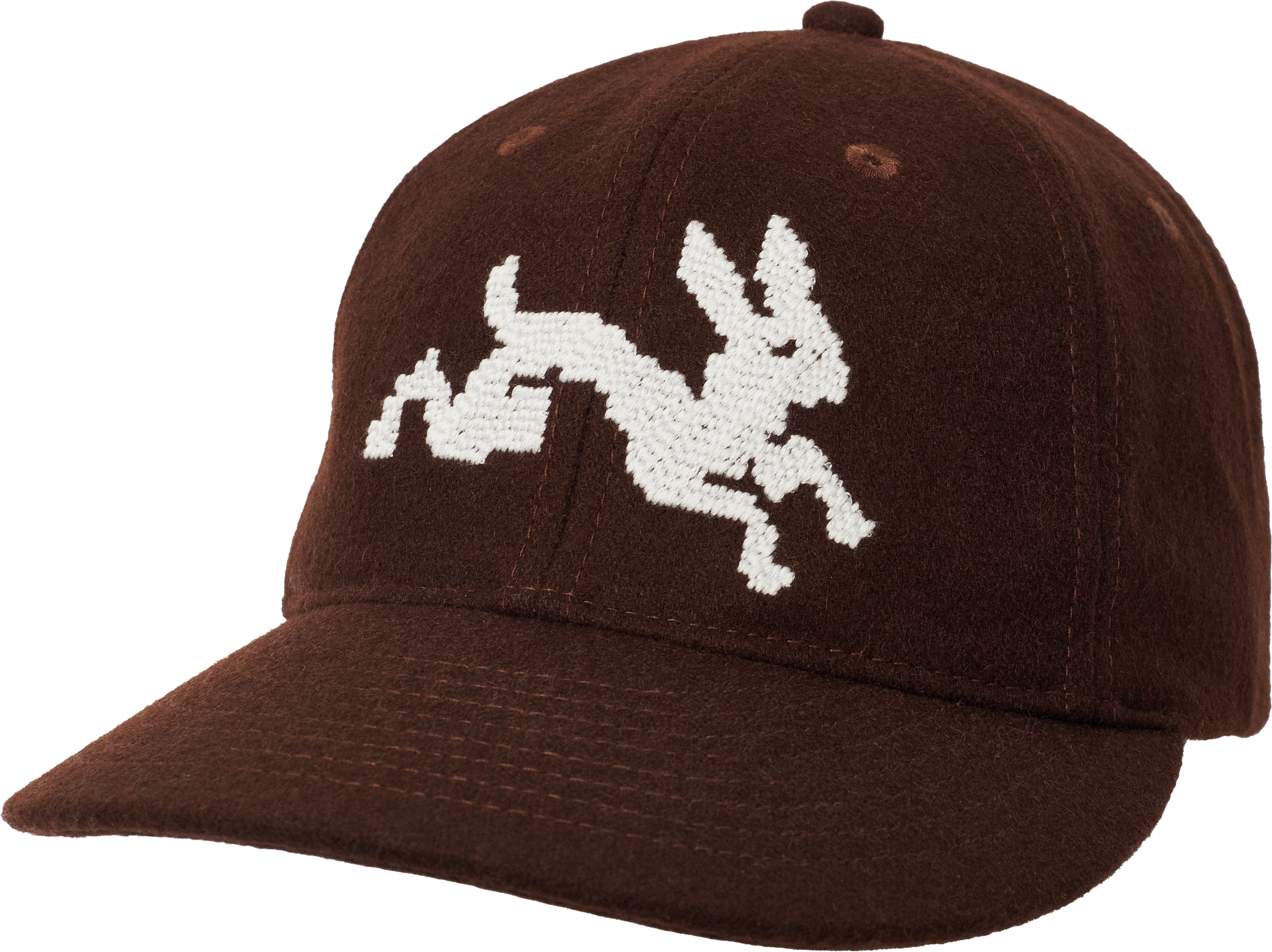 The Trilogy Tapes TTT Hare Wool Ball Cap Brown