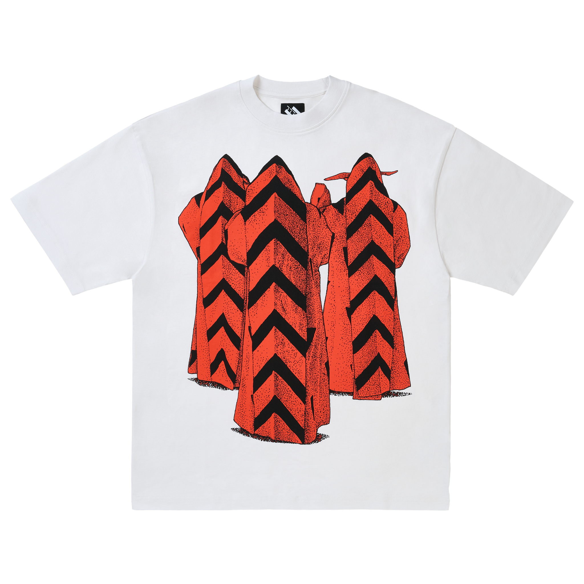 The Trilogy Tapes Chevron Brethren T-shirt White – Out Of Joint 