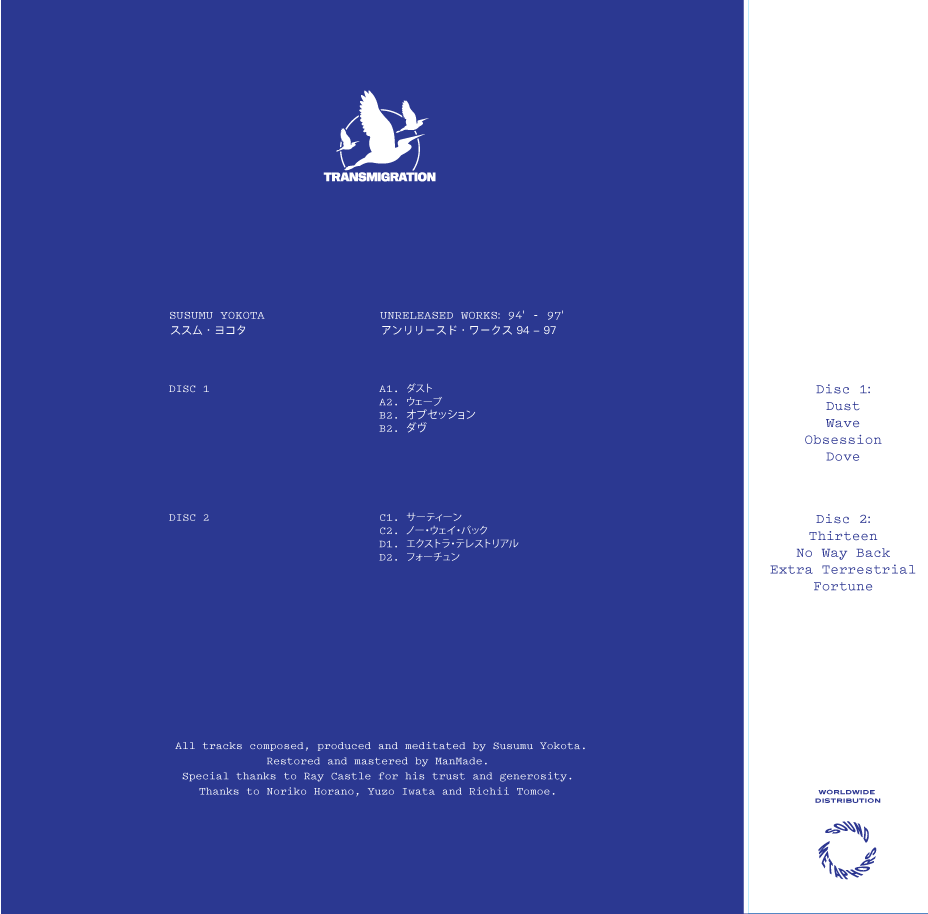 Susumu Yokota - Unreleased Works 94' - 97'