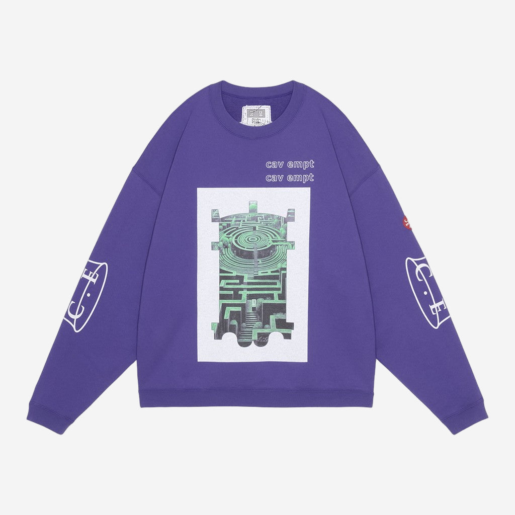 Cav Empt Scmcty Loose Crew Neck Purple