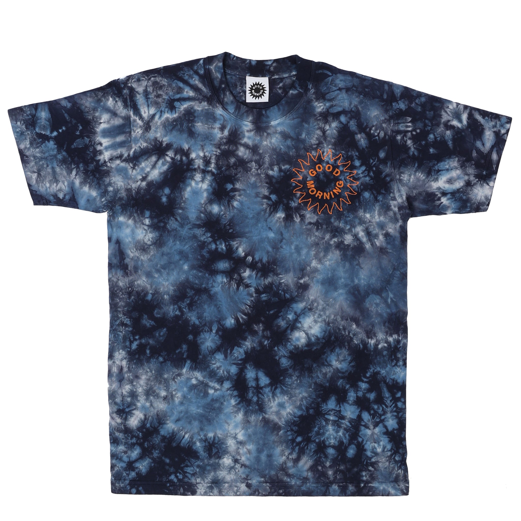 Sun Logo SS Tee Blue Tie Dye