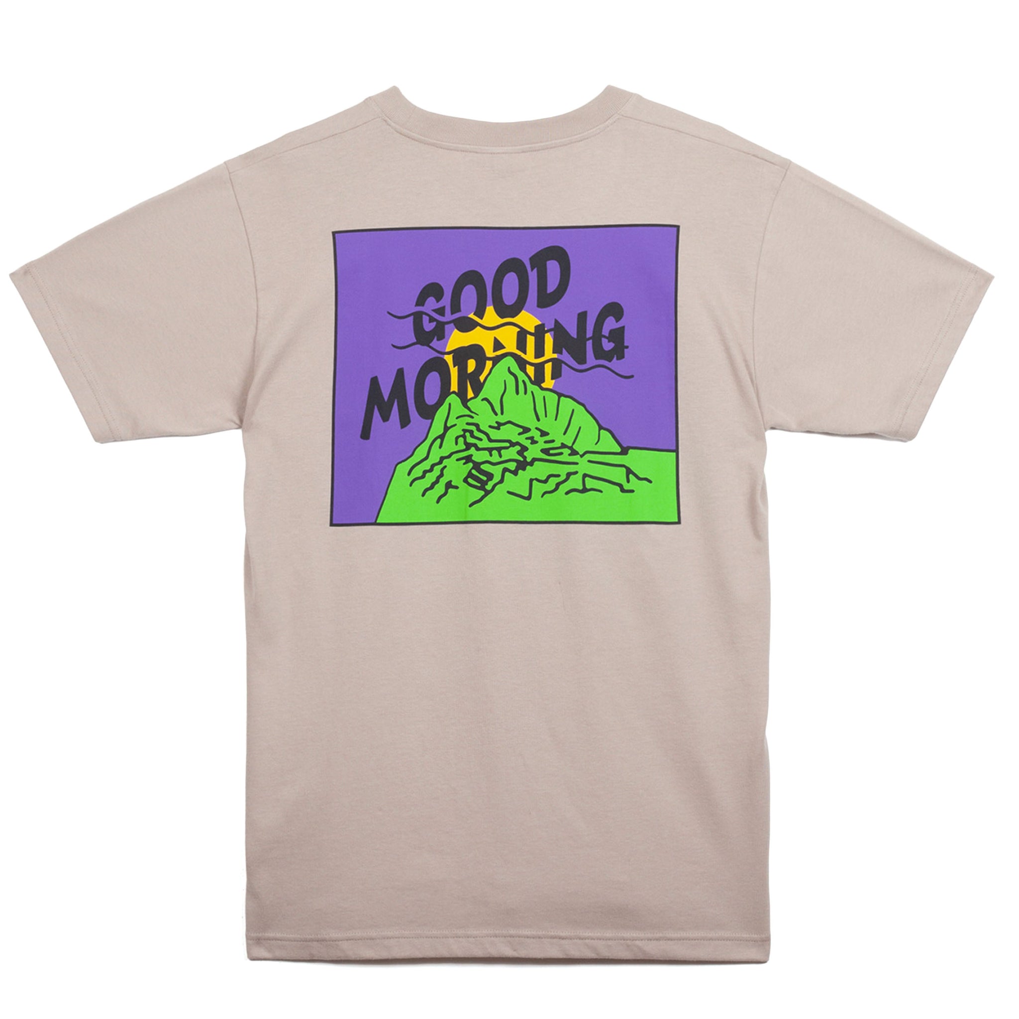 Good Morning Tapes Good Morning Mountain SS Tee Sand
