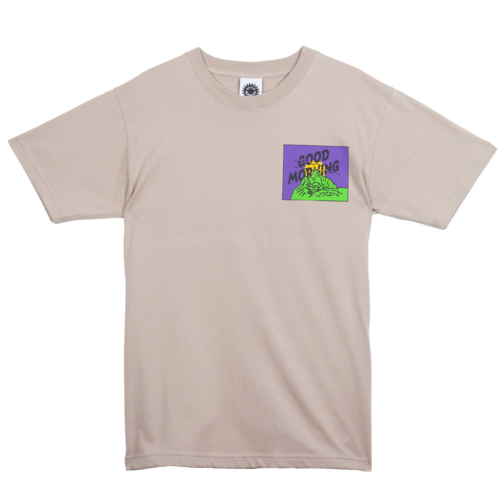 Good Morning Tapes Good Morning Mountain SS Tee Sand
