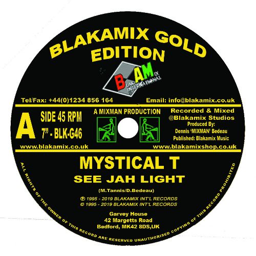 Mystical T - See Jah Light - Out Of Joint Records