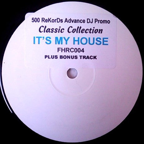 New Horizons : It's My House (12", Single, Promo, W/Lbl, Sti)