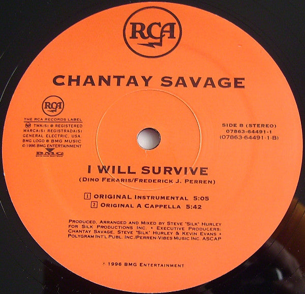 Chantay Savage : I Will Survive (12")