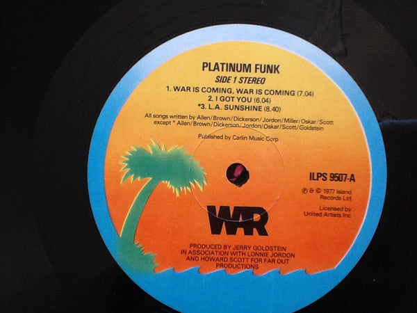War : Platinum Funk (LP, Album)