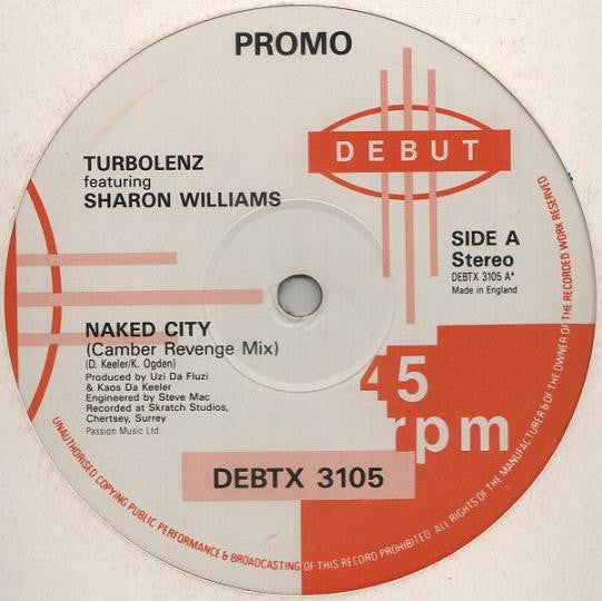 Turbolenz Featuring Sharon Williams : Naked City (12", Promo)
