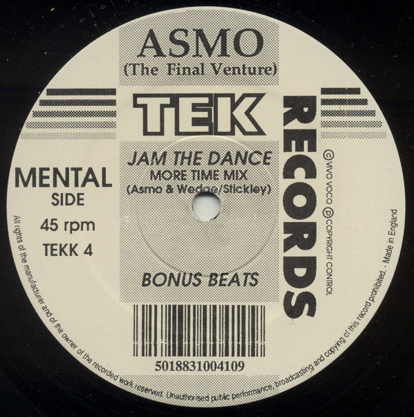 Asmo : Jam The Dance (The Final Venture) (12")