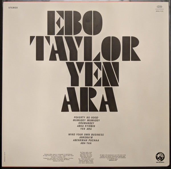Ebo Taylor : Yen Ara (LP, Album)