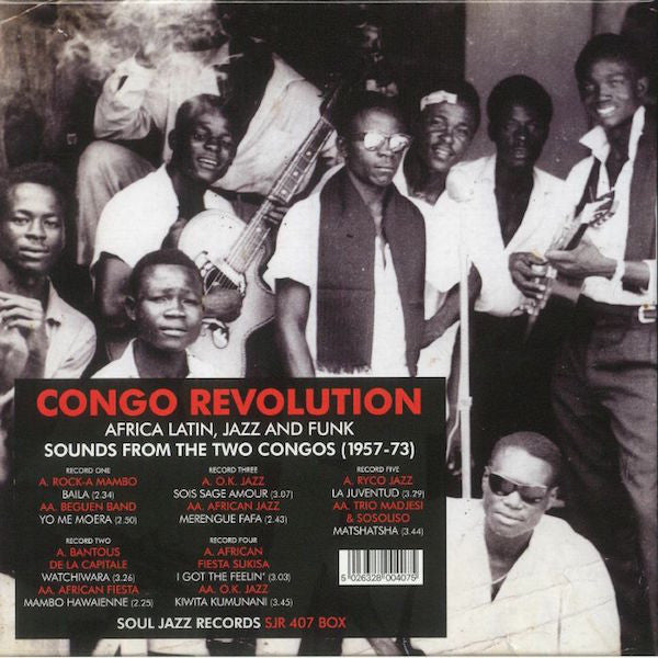 Various : Congo Revolution : African Latin, Jazz And Funk Sounds From The Two Congos (1957-73) (5x7" + Box, Comp)