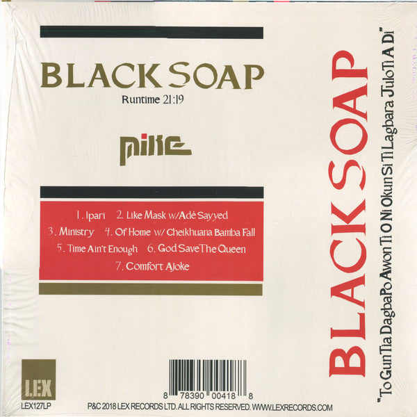 Mike (408) : Black Soap (12", EP)