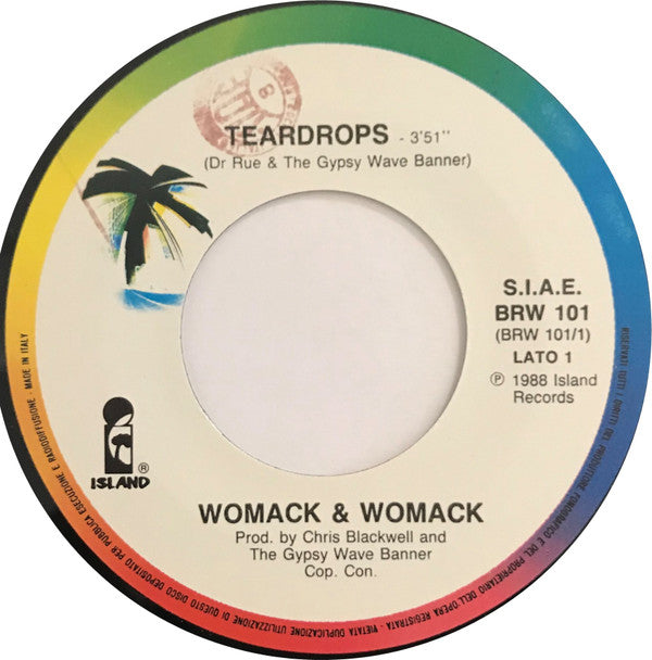Womack & Womack : Teardrops (7", Single)