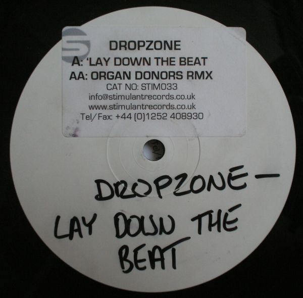 Dropzone : Lay Down The Beat (12", W/Lbl)