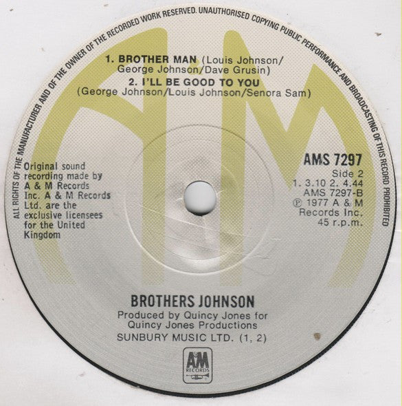 Brothers Johnson : Strawberry Letter 23 (7", Single)