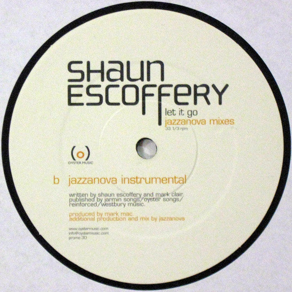 Shaun Escoffery : Let It Go (Jazzanova Mixes) (12")
