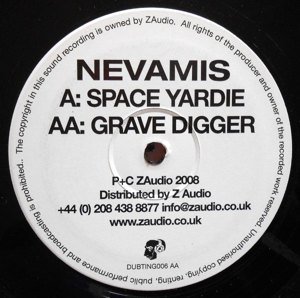 Nevamis : Space Yardie / Grave Digger (12")