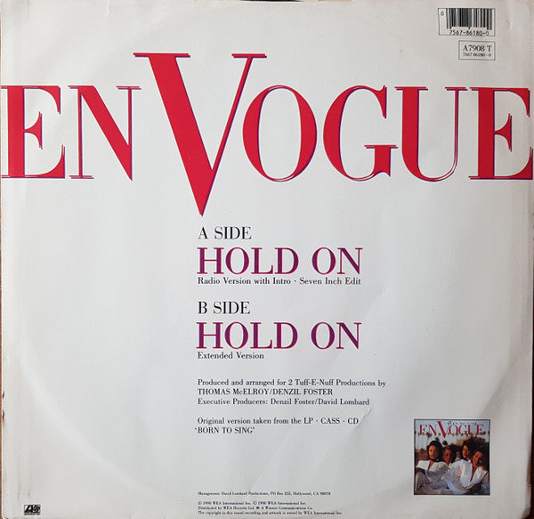 En Vogue : Hold On (12", Adr)