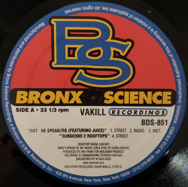Vakill : Out The Speakers (12")