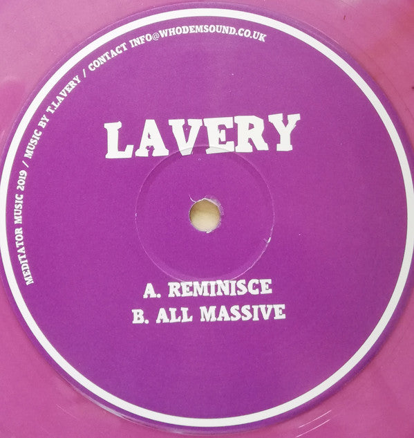 Lavery : Reminisce / All Massive (12", Pur)