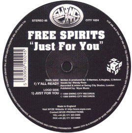 Free Spirits : Just For You (12")