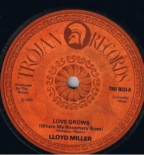 Lloyd Miller (2) : Love Grows (Where My Rosemary Goes) (7", Single)