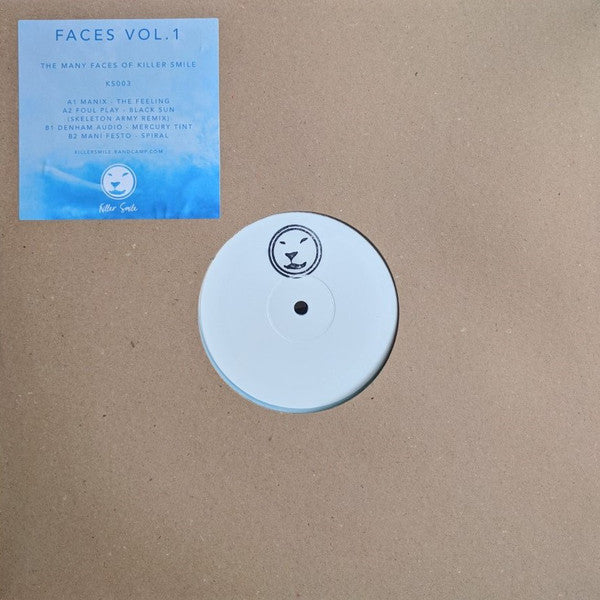 Various : Faces Vol.1 (The Many Faces Of Killer Smile) (12", EP, Ltd, W/Lbl, Blu)