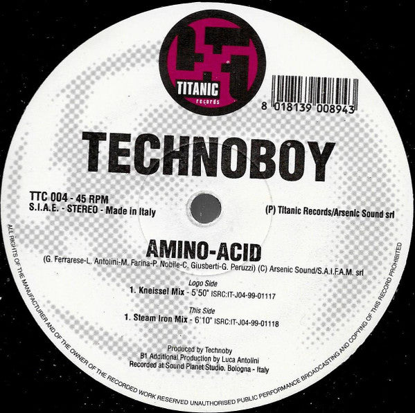 Technoboy : Amino-Acid (12")