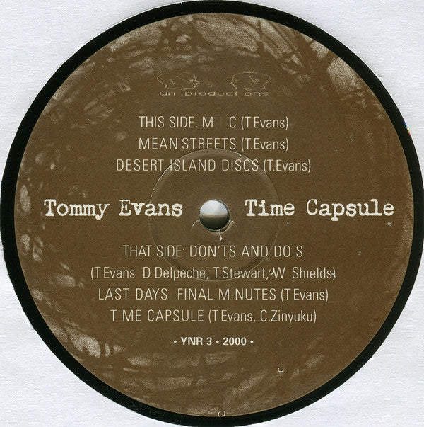 Tommy Evans : Time Capsule EP (12")