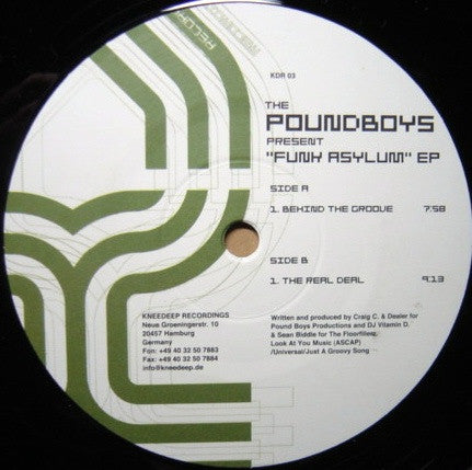 Pound Boys : The Funk Asylum EP (12", EP)