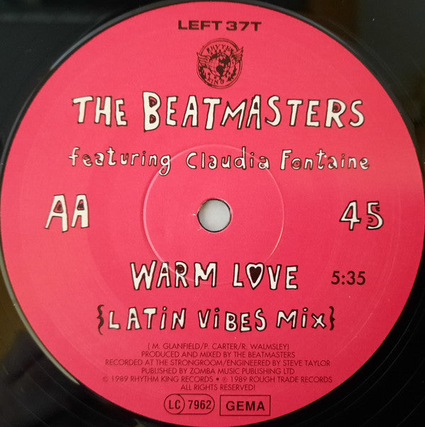 The Beatmasters Featuring Claudia Fontaine : Warm Love (12")