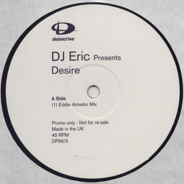 DJ Eric : Desire (2x12", Promo)