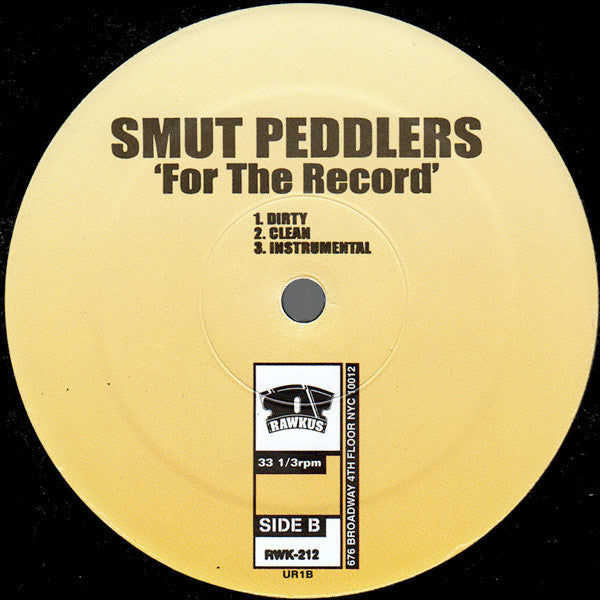 Smut Peddlers : First Name Smut (12", Single)