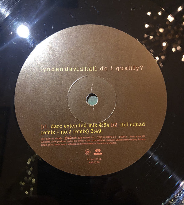 Lynden David Hall : Do I Qualify ? (12")