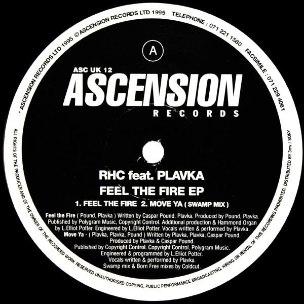 Rising High Collective Feat. Plavka : Feel The Fire EP (12", EP)