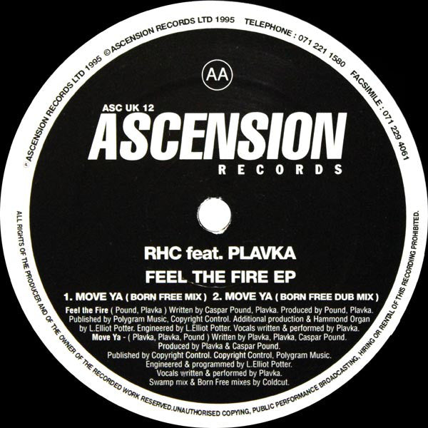Rising High Collective Feat. Plavka : Feel The Fire EP (12", EP)