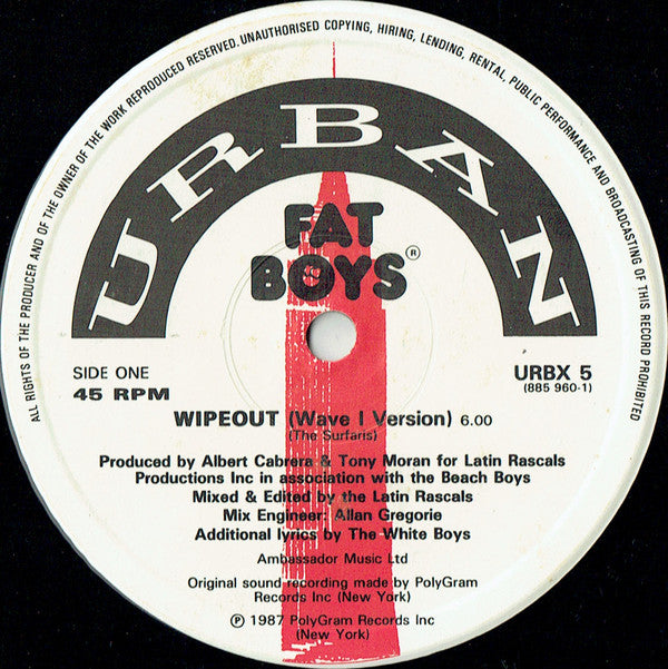 Fat Boys And The Beach Boys : Wipeout! (12", Single)